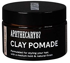Помада для укладки волос c глиной - Apothecary 87 Clay Pomade — фото N1
