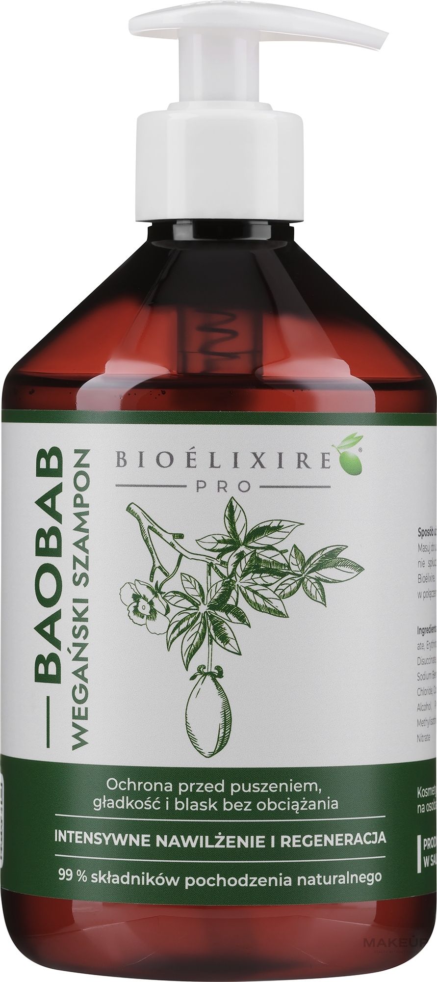 Шампунь для волосся з баобабом - Bioelixir Professional — фото 500ml