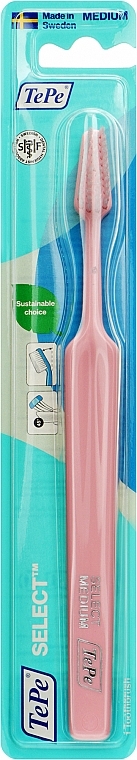 Зубная щетка Select, средняя, светло-розовая - TePe Select Medium — фото N1