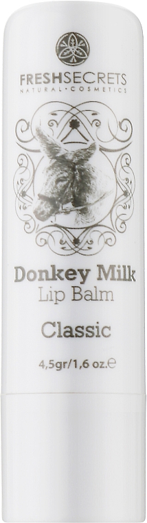 Гигиеническая губная помада - Madis Fresh Secrets Donkey Milk Classic Lip Balm