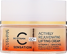 Активно омолаживающий лифтинг-крем 60+ - Eveline Cosmetics C Sensation Actively Rejuvenating Lifting Cream 60+ — фото N2
