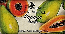 Мыло натуральное "Папайя" - Florinda Papaya Natural Soap — фото N1