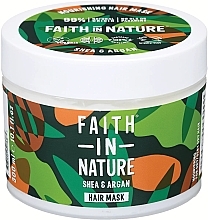 Питательная маска для сухих волос - Faith In Nature Nourishing Hair Mask Shea & Argan — фото N1