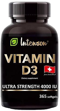 Витамин Д3 4000 IU - Intenson Vitamin D3 — фото N2