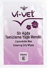 Очищающие салфетки после депиляции - Vi-Vet Liposoluble Wax Cleaning Wipes — фото N2