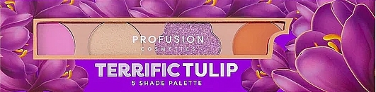 Палетка тіней для повік - Profusion Cosmetics Blooming Hues 5-Shade Palette — фото N6