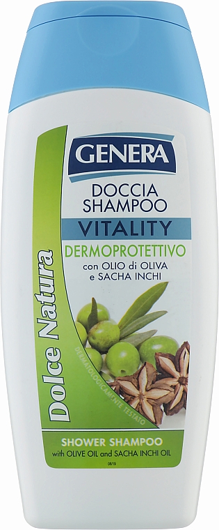 Шампунь для волосся "Олива та інка-інчі" - Genera Doccia Shampoo Vitality — фото N1