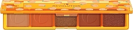 ПОДАРУНОК! Палетка тіней для повік - I Heart Revolution Mini Match Palette Peach Please — фото N1