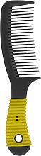 Гребінець для волосся з прогумованою ручкою, 499835, лимонний - Inter-Vion — фото N1