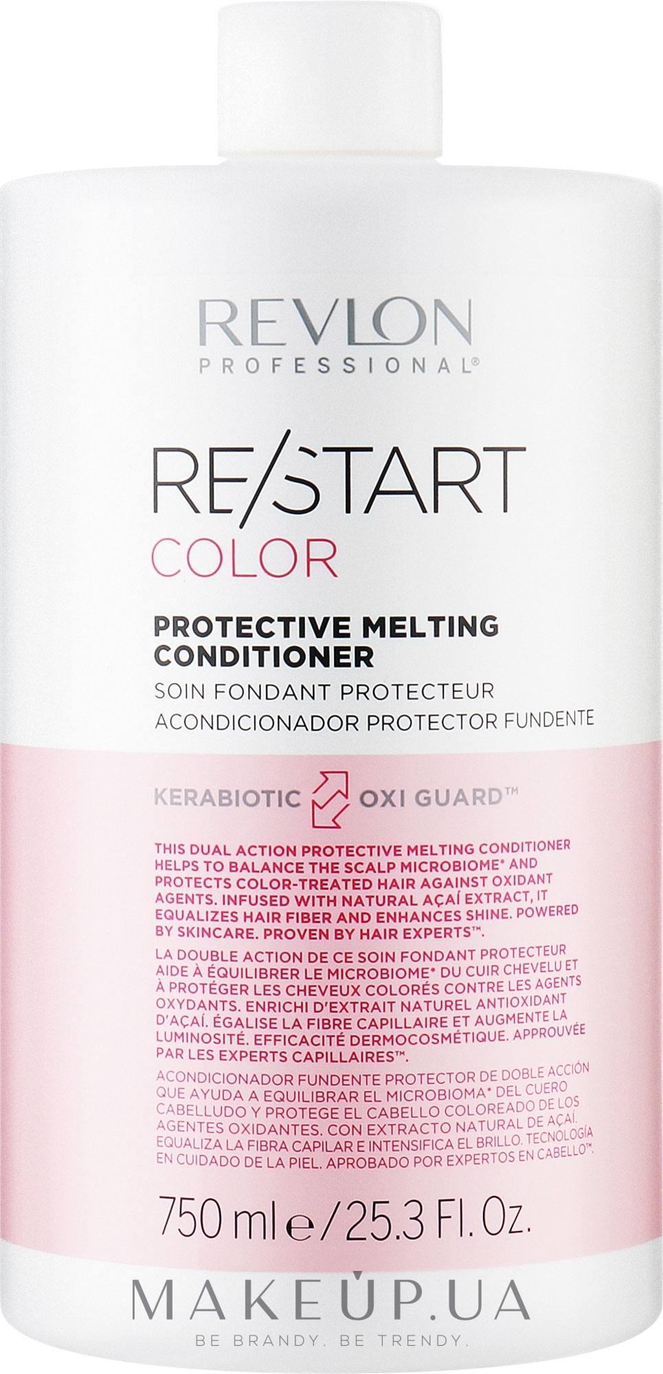 Кондиционер для окрашенных волос - Revlon Professional Restart Color Protective Melting Conditioner (без помпы) — фото 750ml
