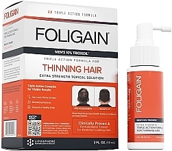 Парфумерія, косметика Сироватка від випадання волосся для чоловіків - Foligain Men's Triple Action Complete Formula For Thinning Hair