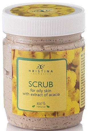 Скраб для лица "Акация" - Hristina Cosmetics Acacia Extract Scrub — фото N1