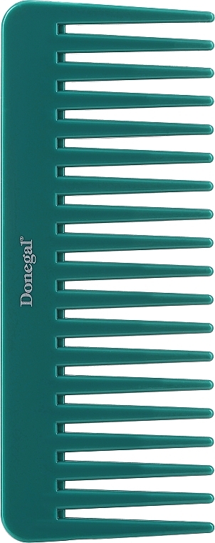 Гребень для волос 15,5 см, зеленый - Donegal Hair Comb — фото N1