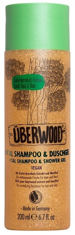 Шампунь и гель для душа 2 в 1 - Uberwood Vital Shampoo & Shower Gel — фото N1