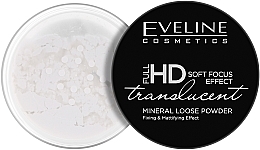 Духи, Парфюмерия, косметика Рассыпчатая пудра для лица - Eveline Cosmetics Full HD Soft Focus Transparent Loose Powder