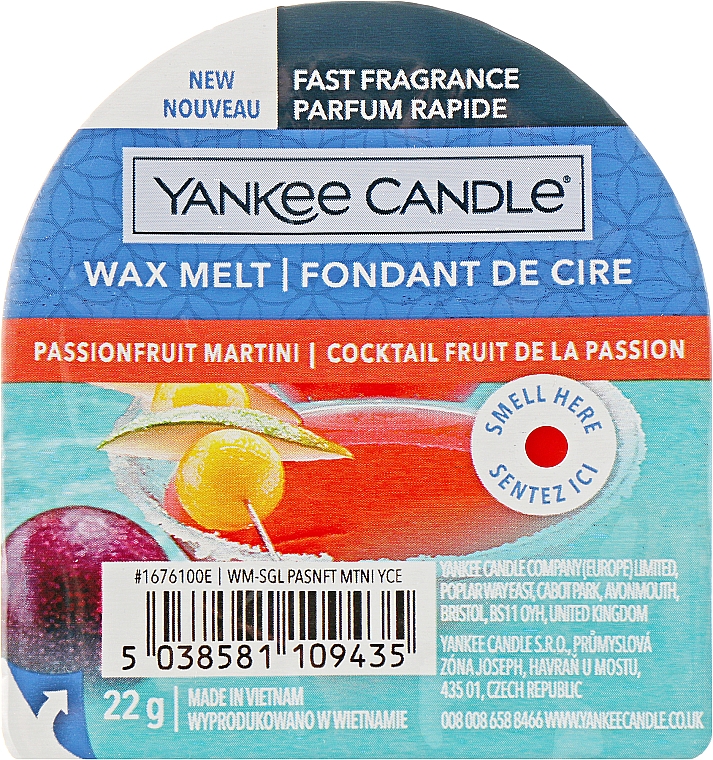 Yankee Candle, Passion Fruit Martini, Wax Melts