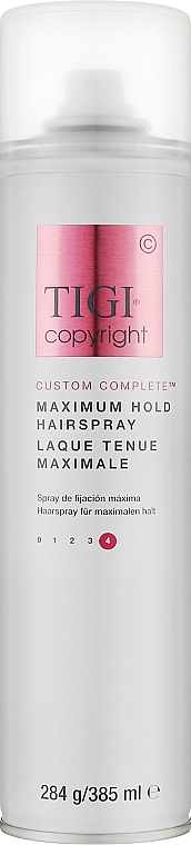 Лак суперсильної фіксації для волосся - Tigi Copyright Maximum Hold Hairspray — фото N1