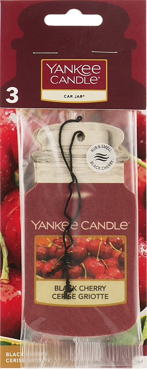 Набір ароматизаторів для автомобіля - Yankee Candle Car Jar Classic Black Cherry — фото N1