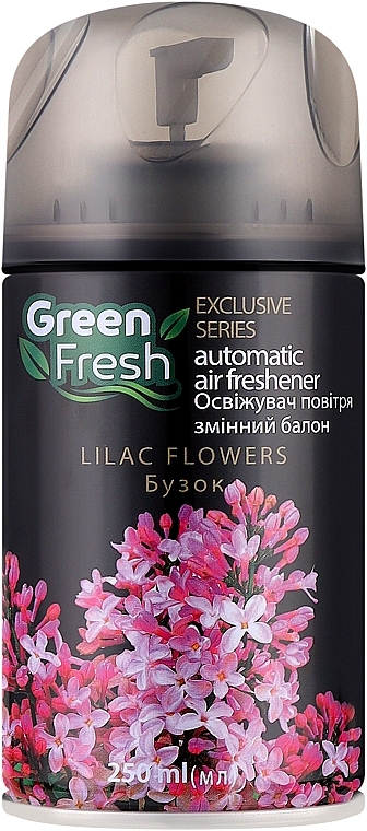 Сменный баллон для автоматического освежителя воздуха "Сирень" - Green Fresh Automatic Air Freshener Lilac Flowers — фото N1