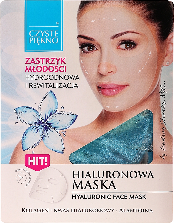 Маска для лица с гиалуроновой кислотой - Czyste Piekno Hyaluronic Face Mask — фото N1