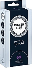 Презервативи латексні, розмір 69, 10 шт. - Mister Size Extra Fine Condoms — фото N1
