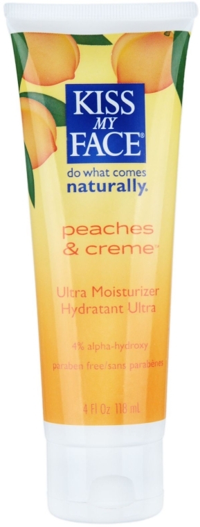 Увлажняющий крем для лица и тела с персиком - Kiss My Face Peaches and Creme Ultra Moisturizer