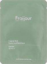 Тканинна маска "Рослинні екстракти" - Fraijour Original Herb Wormwood Sheet Mask — фото N1