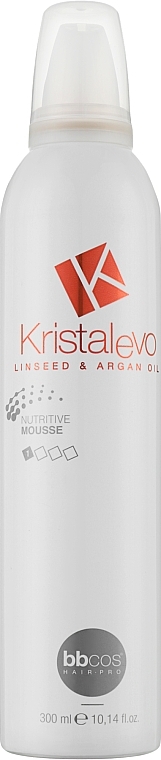 УЦЕНКА Мусс для волос питательный - Bbcos Kristal Evo Nutritive Hair Mousse * — фото N1