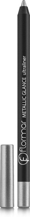 Олівець для повік, з ефектом "металік" - Flormar Metallic Glance Ultraliner — фото N1