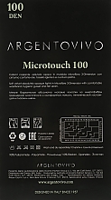 Колготки "Microtouch" 100 DEN, platino - Argentovivo — фото N2