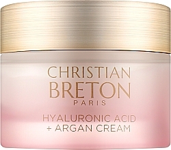 Духи, Парфюмерия, косметика Крем для лица - Christian Breton Hyaluronic Acid+Argan Cream