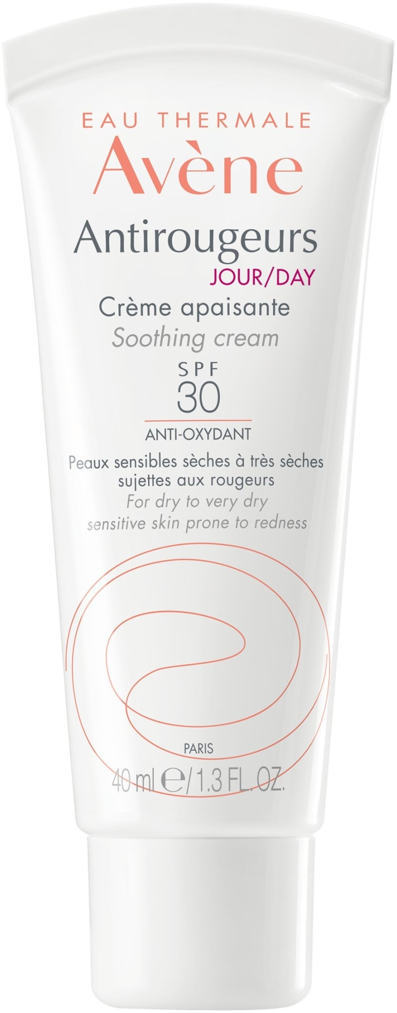 Успокаивающий дневной крем для лица - Avene Antirougeurs Jour Day Cream SPF 30 — фото 40ml