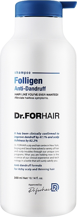Шампунь от перхоти для ослабленных волос - Dr.FORHAIR Folligen Anti-Dandruff Shampoo — фото N1