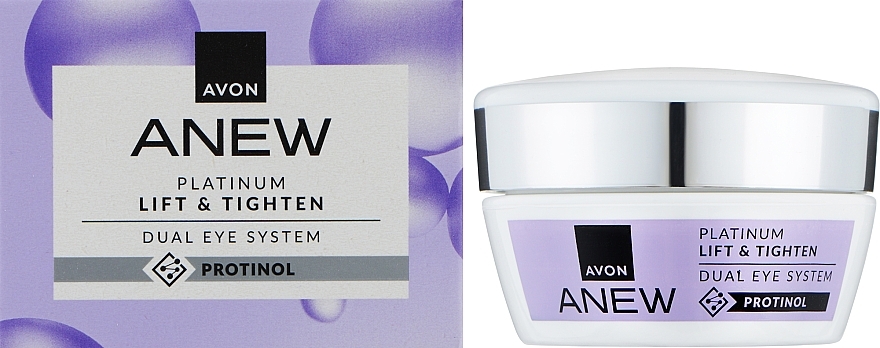 Денний крем для шкіри навколо очей - Avon Anew Platinum Lift & Tighten Protinol Day Cream SPF 20 — фото N2