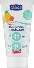 Зубна паста "Тутті-фрутті" з фтором від 1 року - Chicco — фото N1