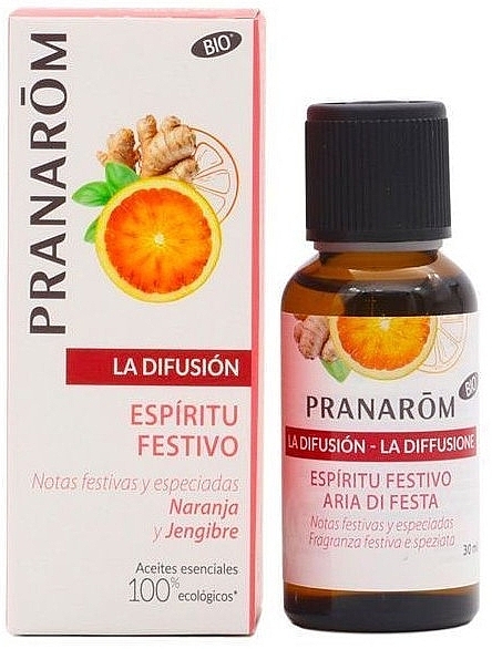 Натуральное эфирное масло - Pranarom La Difusion Bio Festive Spirit — фото N1