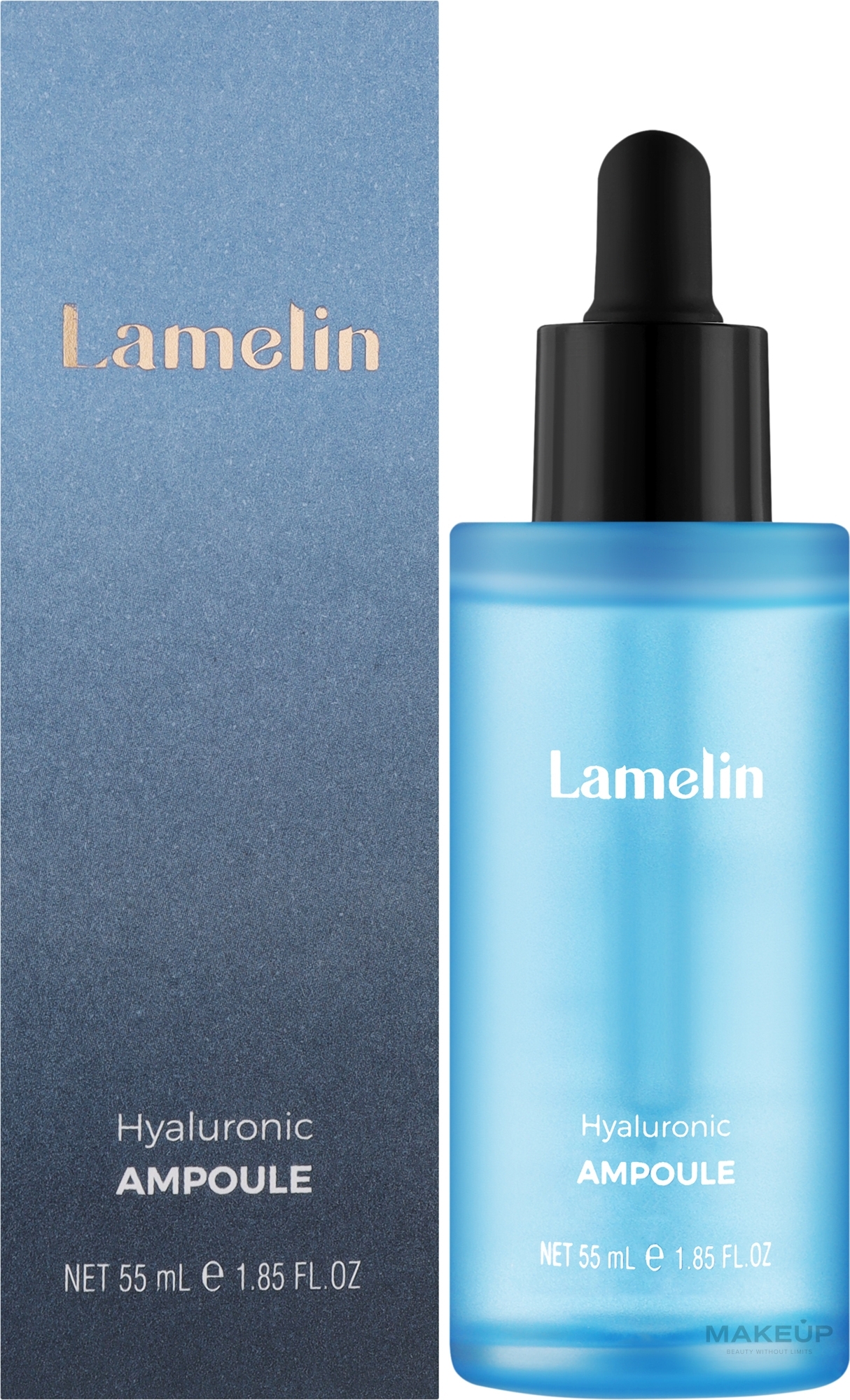 Зволожувальна сироватка для обличчя з гіалуроновою кислотою - Lamelin Hyaluronic Ampoule — фото 55ml