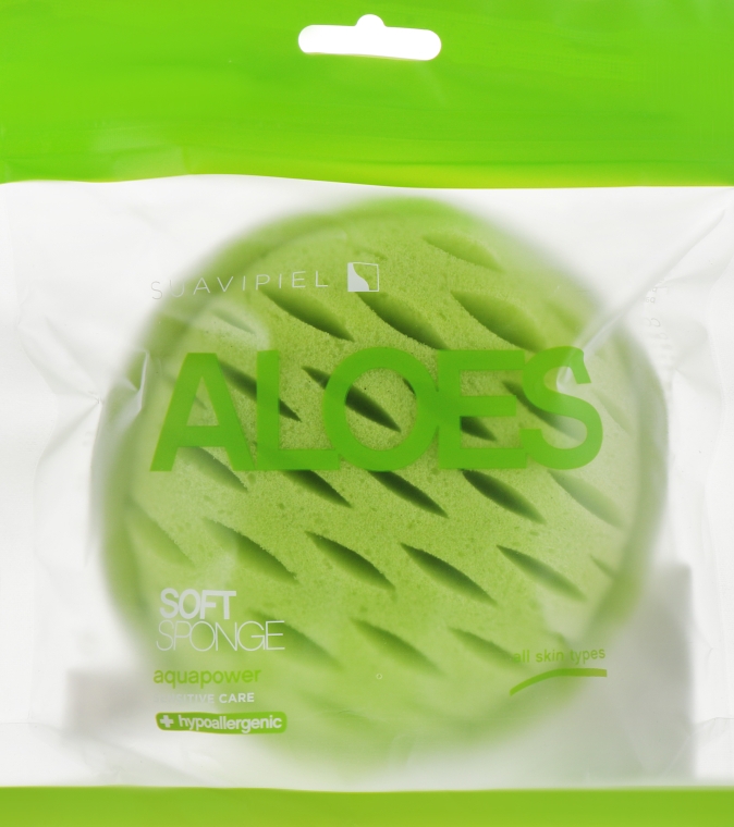 Мочалка ніжна "Алое" - Suavipiel Soft Aloe Sponge — фото N3