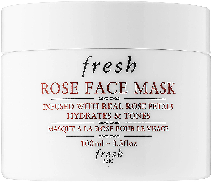 Маска для обличчя з пелюстками троянд - Fresh Rose Face Mask — фото N1