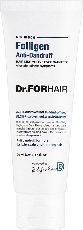 Шампунь от перхоти для ослабленных волос - Dr.FORHAIR Folligen Anti-Dandruff Shampoo (миниатюра) — фото N1