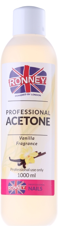 Средство для снятия лака "Ваниль" - Ronney Professional Acetone Vanilia — фото N3