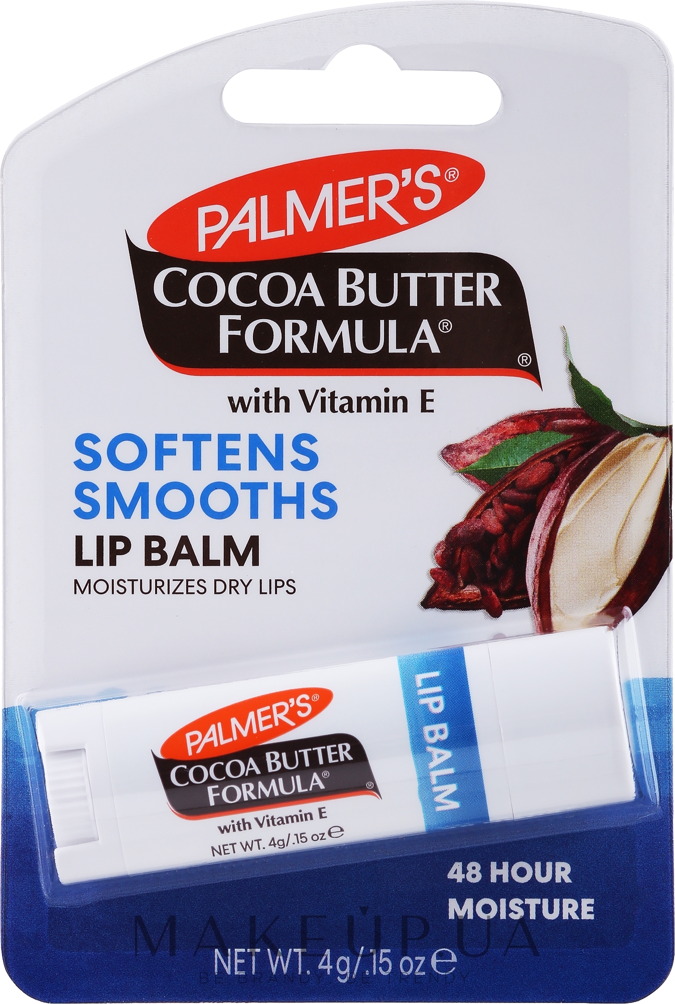 Бальзам для губ с витамином Е - Palmer's Сосоа Butter Formula Ultra Moisturizing Lip Balm SPF 15 — фото 4g