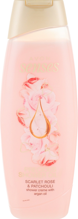 Крем-гель для душу "Троянда і пачулі" - Avon Senses Scarlet Rose & Patchouli Shower Cream — фото N3
