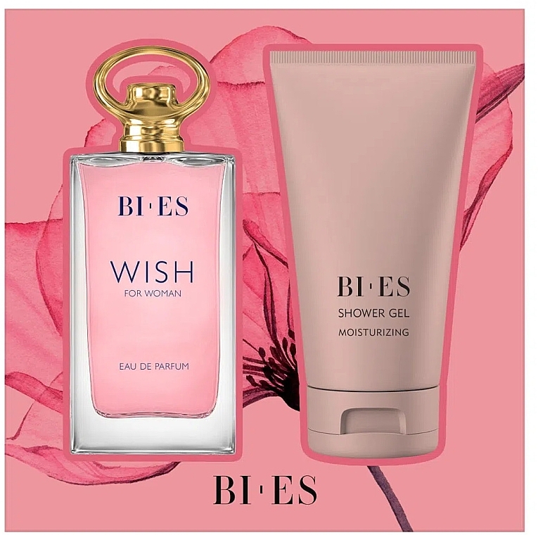 Bi-Es Wish - Набор (edp/90ml + sh/gel/150ml) — фото N1