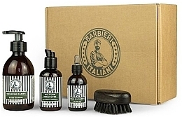 Набір - Barbieri Italiani Beard Care Box (shm/250ml+balm/100ml+oil/50ml+brush/1pcs) — фото N1