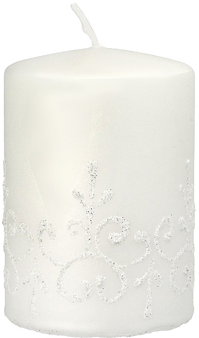Декоративна свічка «Тіффані», 7x10 см, біла - Artman Tiffany Candle — фото N1