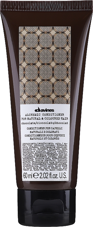 Кондиціонер для натурального і фарбованого волосся (шоколад) - Davines Alchemic Conditioner — фото N1