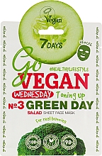 УЦІНКА Набір тканинних масок - 7 Days Go Vegan Healthy Week Color Diet (7 x f/mask/28g) * — фото N5