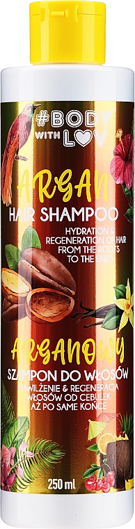 Шампунь для волос "Аргановый" - Body with Love Argan hair Shampoo — фото N1
