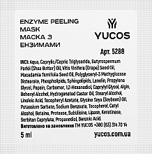 Парфумерія, косметика Маска з ензимами - Yucos Enzyme Peeling Mask (пробник)